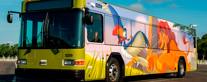 See the Lion King bus join the sensational six buses at Walt Disney World (Photo: Disney Parks Blog)