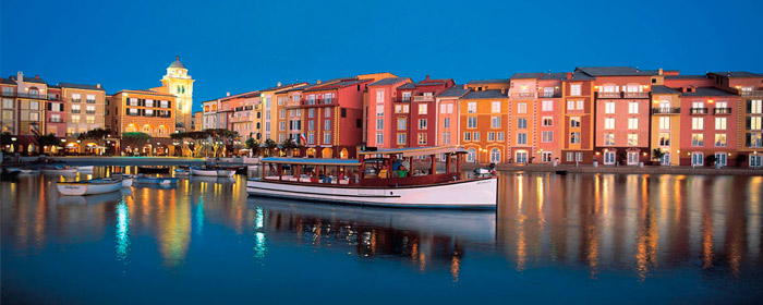The Bay Harbor Piazza at Loews Portofino Bay Resort (Photo: Loews Portofino Bay Resort)