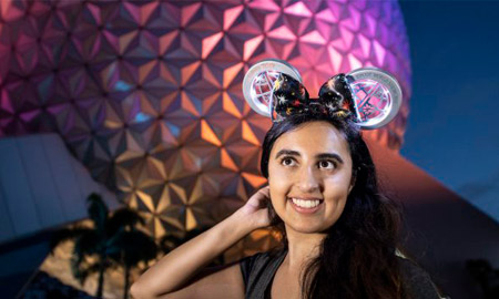 Say farewell to Epcot's nighttime show 'IllumiNations: Reflections of Earth' with these new light-up ears (Photo: Disney Parks Blog)