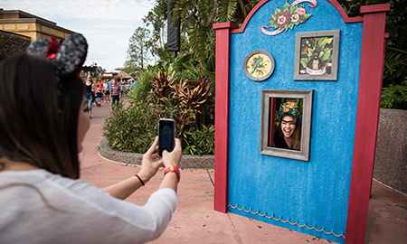 Become a part of a masterpiece with the help of Figment the dragon (Photo: Walt Disney World) 