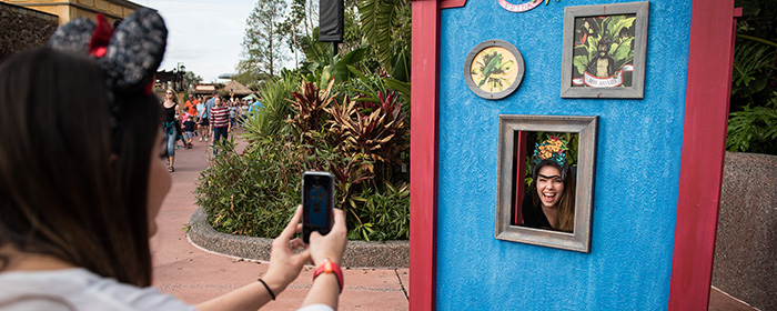 Become a part of a masterpiece with the help of Figment the dragon (Photo: Walt Disney World) 