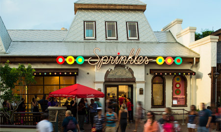Head to Sprinkles for the Sprinkles Sundae which is an ice cream sandwiched between a cupcake cut in half (Photo: Walt Disney World News)