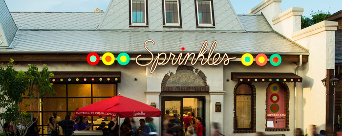 Head to Sprinkles for the Sprinkles Sundae which is an ice cream sandwiched between a cupcake cut in half (Photo: Walt Disney World News)