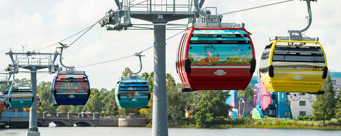 Soar above Disney with all-new views in the newly opening Disney Skyliner (Photo: Walt Disney World News)