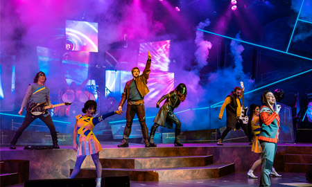 Rock our to classics with Star-Lord and Gamora in Epcot's Guardian's of the Galaxy- Awesome Mix Live! (Photo: Disney Parks Blog)