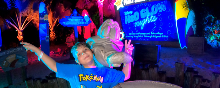 Get ready to glow, Orlando! After a two-year hiatus, Disney H2O Glow After Hours returns to Disney’s Typhoon Lagoon Water Park for a colorful nighttime.
