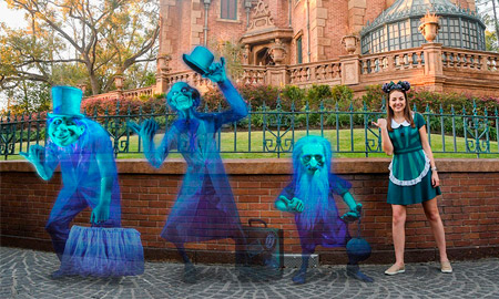 Celebrate the Haunted Mansion with new mickey ears and festive photo shots (Photo: Disney Parks Blog)