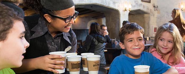 Hot Butterbeer at Universal Orlando