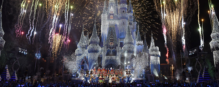 Magic Kingdom during the holidays