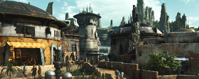 An artist rendering of Black Spire outpost, the village at the center of the Star Wars: Galaxy’s Edge land opening in 2019 (Photo: Walt Disney World)