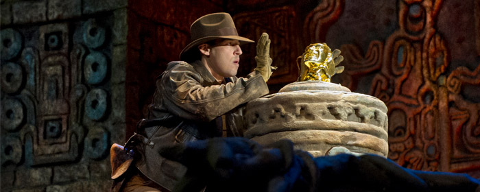 Watch in this epic adventure as Indiana Jones tries to steal the golden idol in Indiana Jones Epic Stunt Spectacular (Photo: Walt Disney World News)