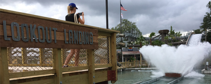Splash zone for ZooTampa's newest ride Roaring Springs (Photo: Alicia Stella at Roaring Springs Opening ZooTampa)