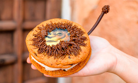 Try the new Simba Ice Cream Sandwich in celebration of 'The Lion King's' 25th Anniversary (Photo: Disney Parks Blog)