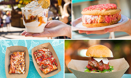 Just a few of the delectable options available as part of the Animal Kingdom tasting sampler (Photo: Walt Disney World) 
