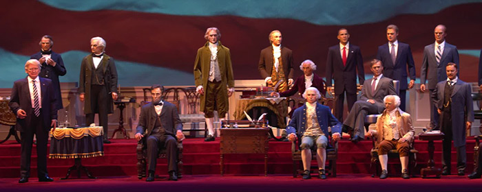 Hall of Presidents features Donald Trump