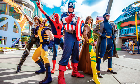Grab your shields and get ready to use your superpowers in Universal's Marvel Super Hero Island (Photo: Universal Orlando)