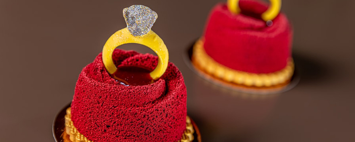 Guide to Valentine’s Day Treats Around Walt Disney World Resort - Engagement Ring Cake (Photo: DisneyParks Blog)