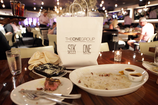Leftovers to go from STK Orlando at Disney Springs